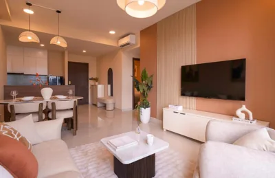 Two-Bedroom Apartment with View — Tresor Apartments Premium Studios, 2, 3 and 4 Bedroom Apartments by Veluxe Stay Aussie Owned Western Hospitality, Close to District 1 and Many Tourist Attractions